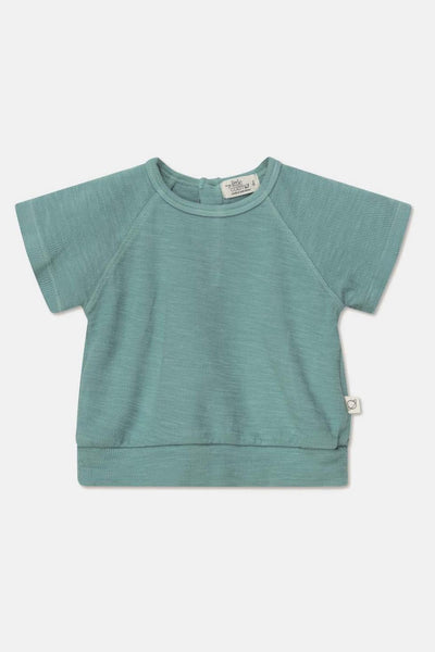 Double-face short-sleeves baby sweatshirt - Green