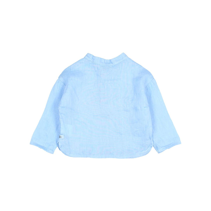 Baby Linen Kurta Shirt Provence Blue