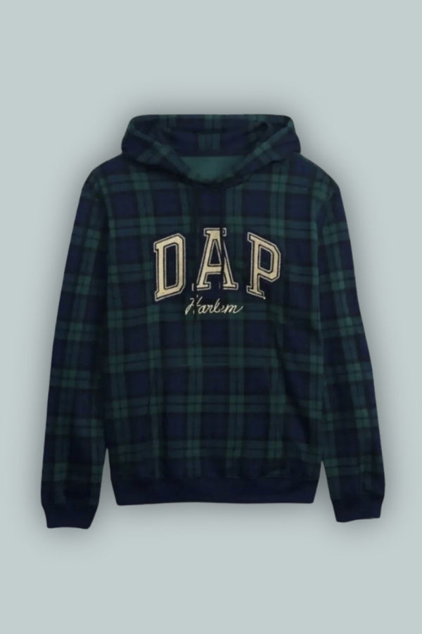 DAP GAP Plaid Hoodie - Green Plaid