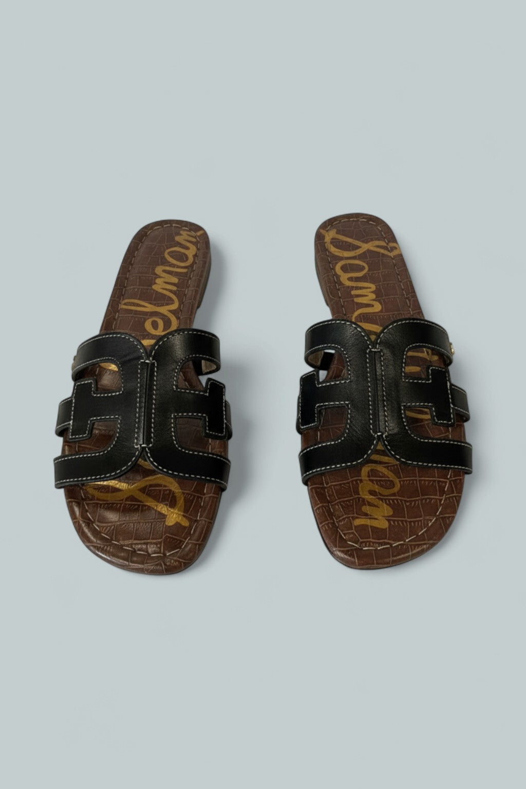 Women's Bay Slide Sandals - Black Leather