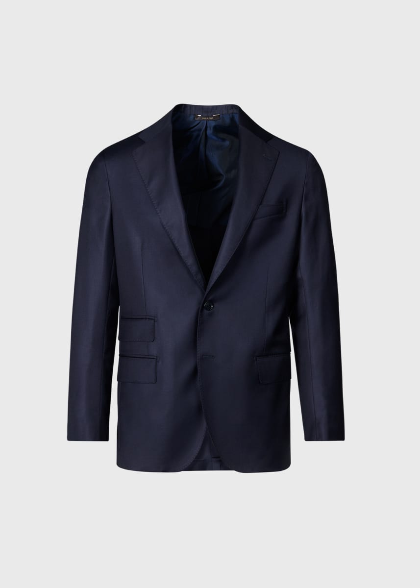 Super 110s Wool Soft Suit - Navy
