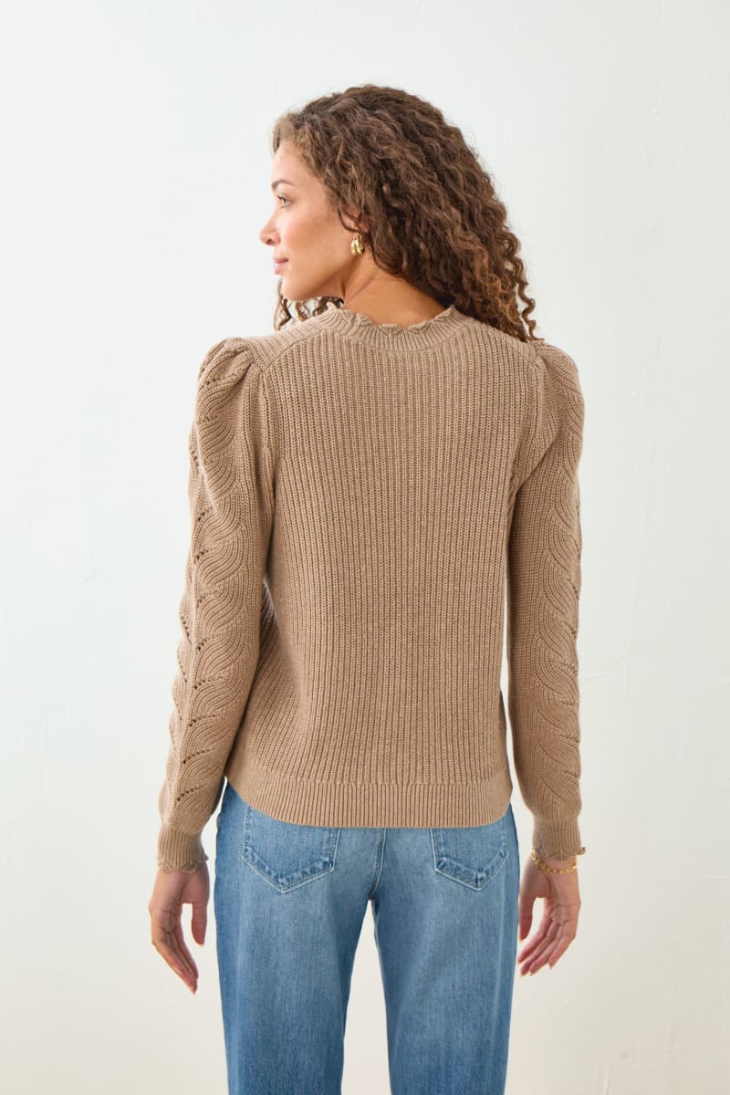 Ivy Sweater - Cotton Cashmere-Walnut