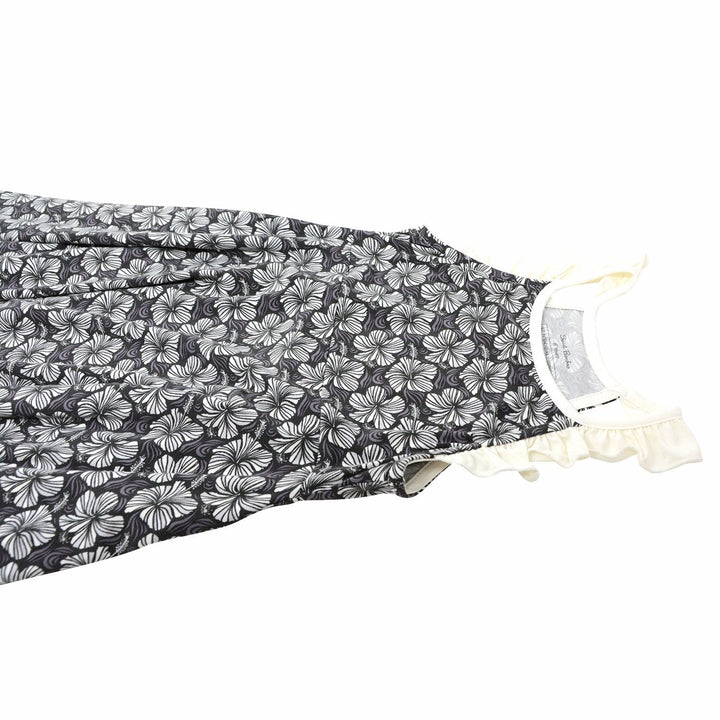 Emma's Racerback Dress - Black Hibscus