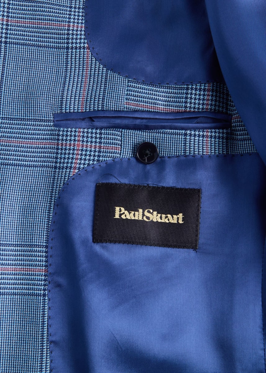 Cashmere Plaid Sport Jacket - Blue