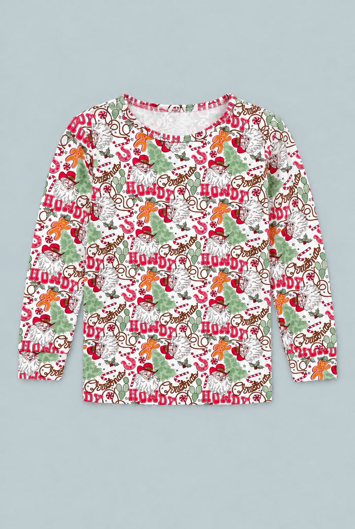 Big Kid Pajama - Howdy Santa