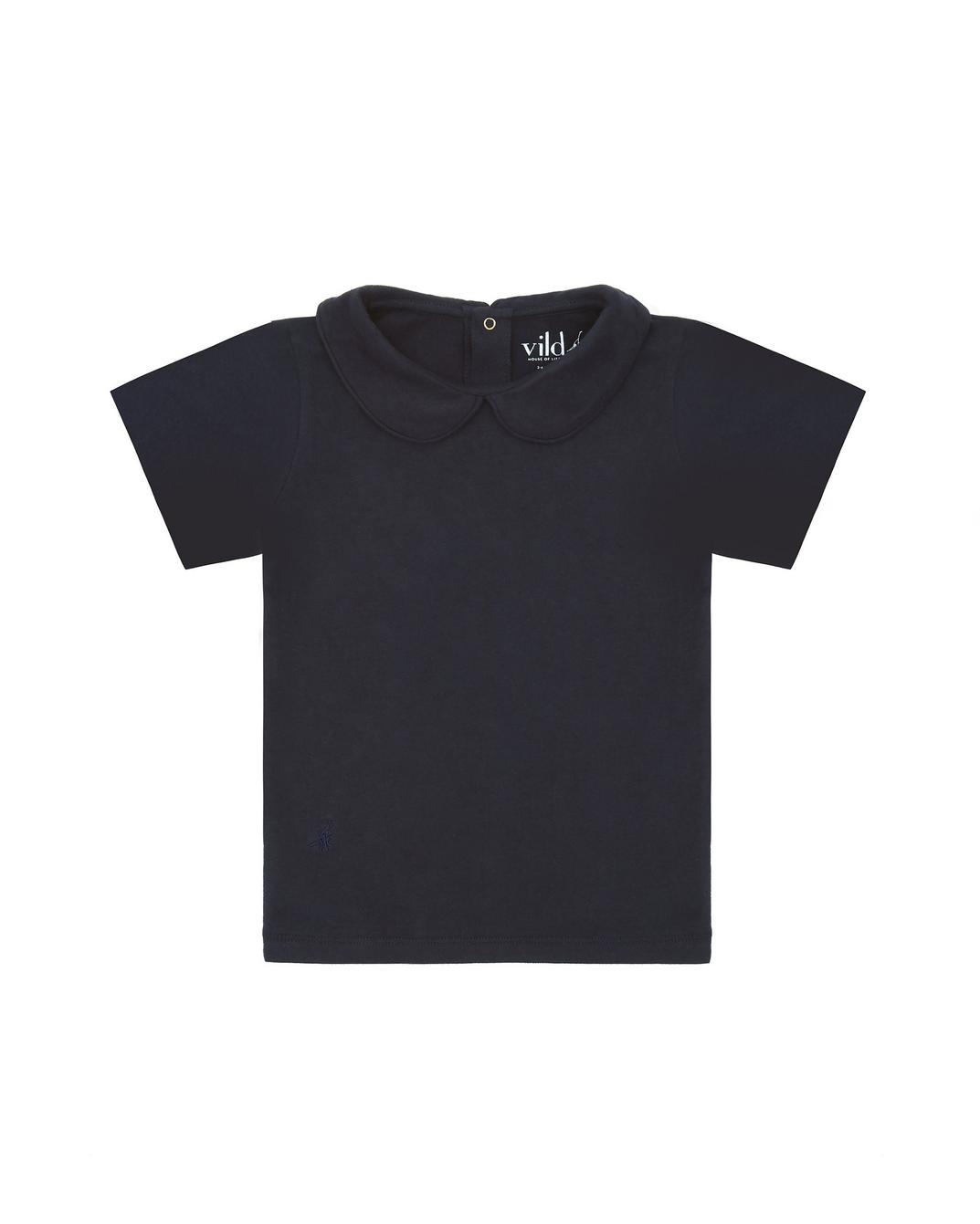 SS Organic Cotton Collared Shirt - Nocturnal Navy