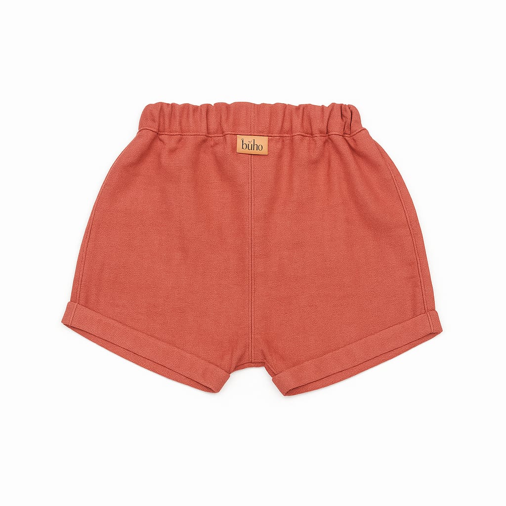 Baby Linen Shorts Argile