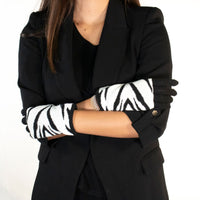 9" Gloves In Zebra Design - Zebra