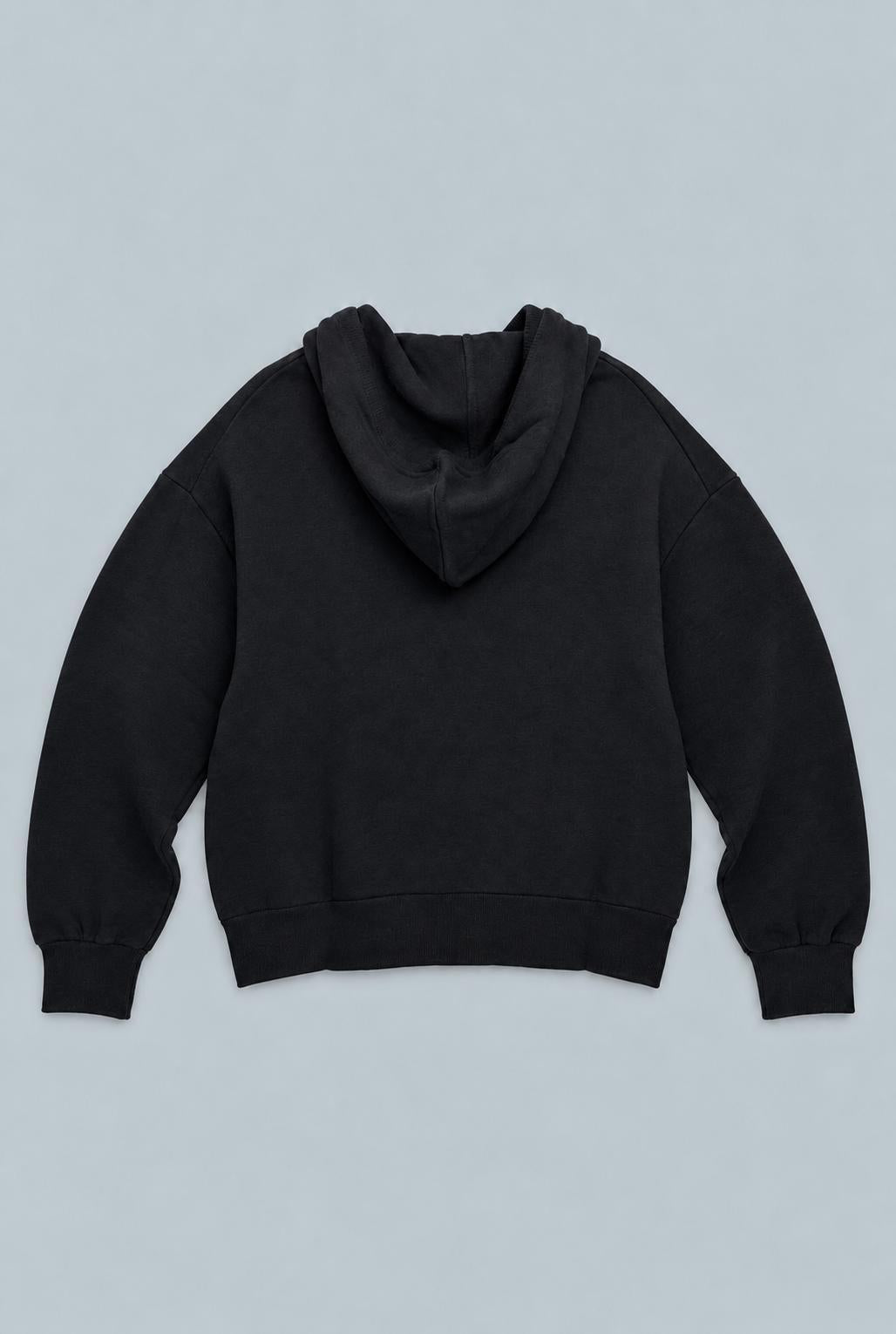 Cashmere Blend Hoodie - Black