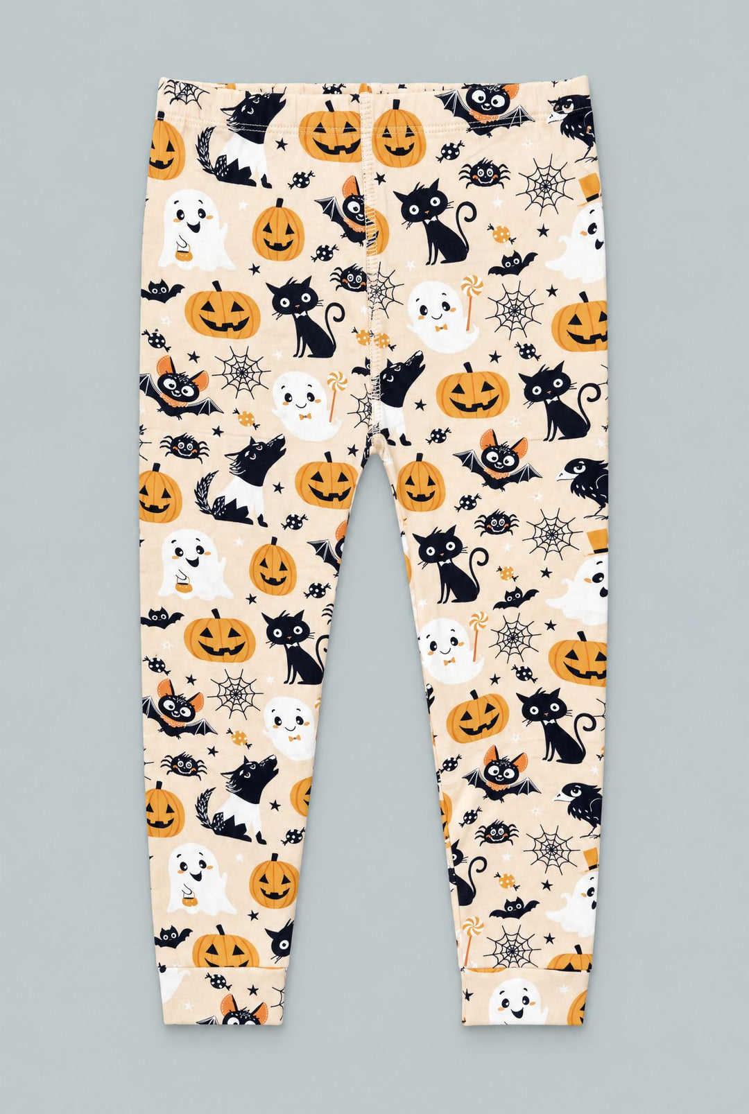 Big Kid Pajama Bats And Cats - Halloween