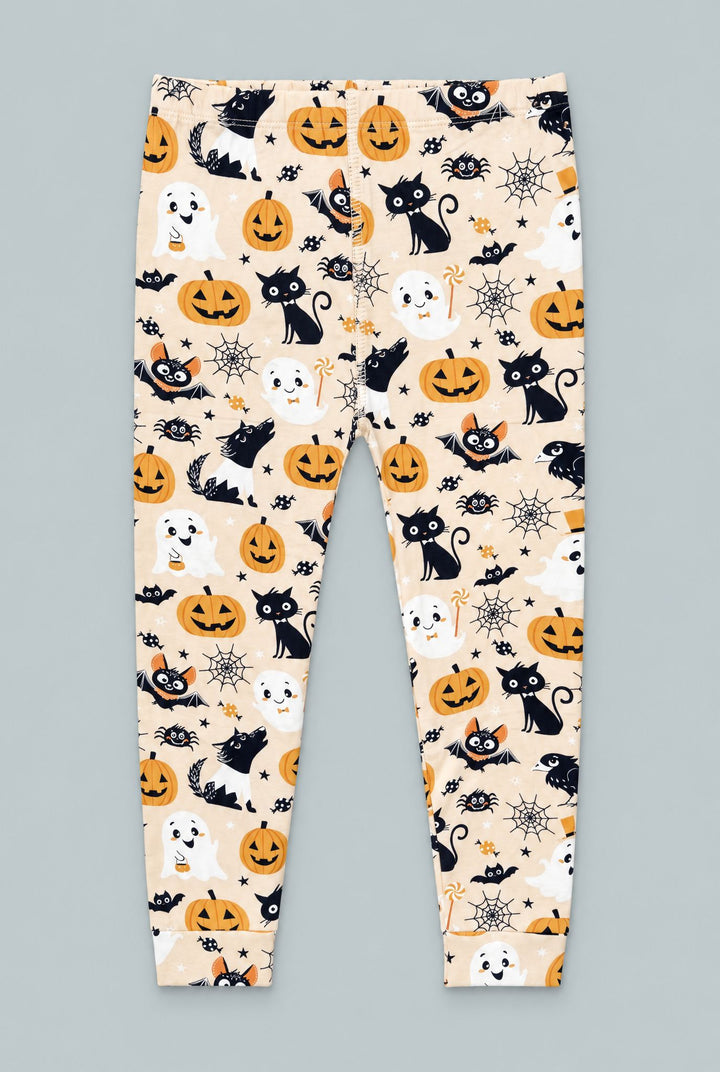 Big Kid Pajama Bats And Cats - Halloween