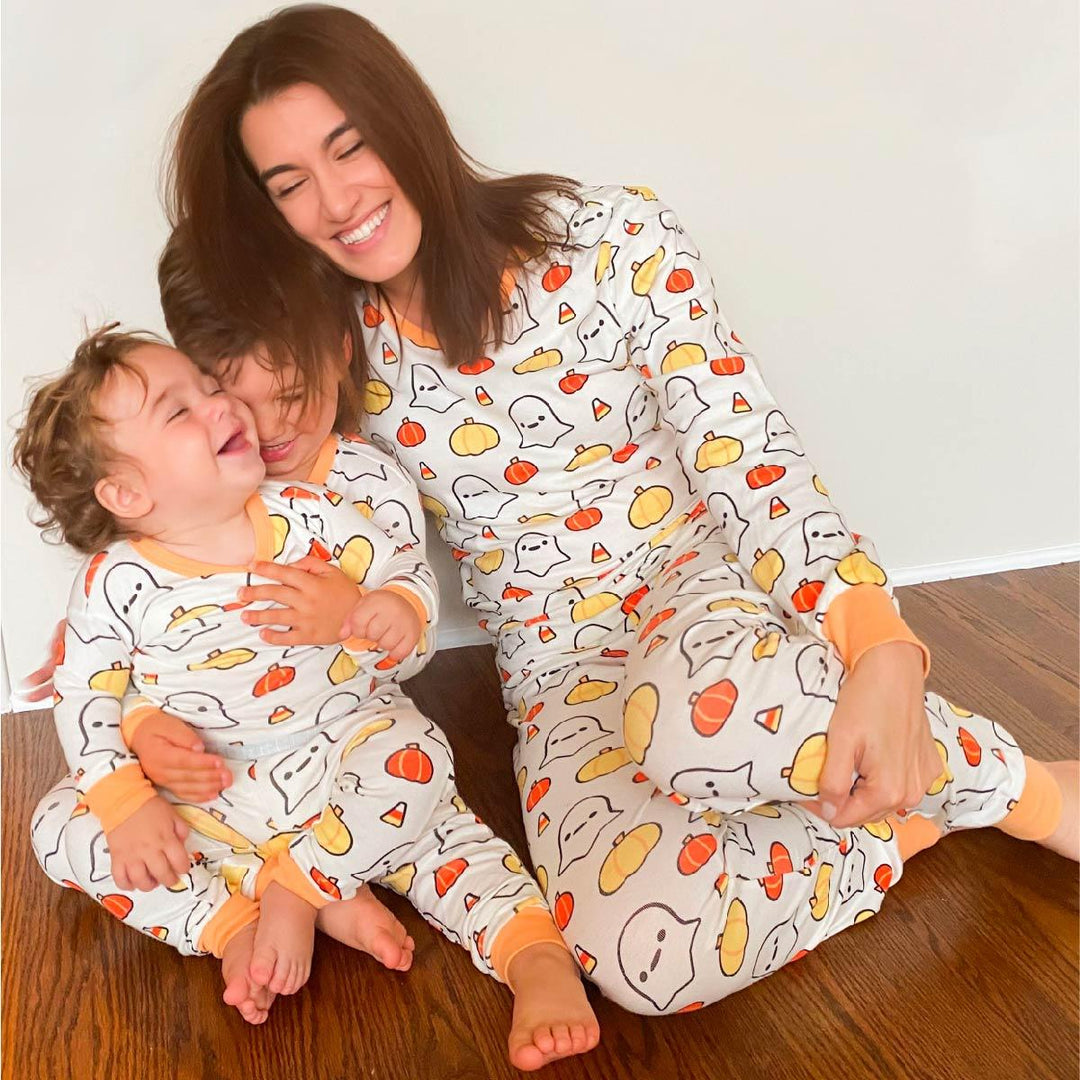 Matching Family Adult Two-Piece Pajamas - Happy Halloween