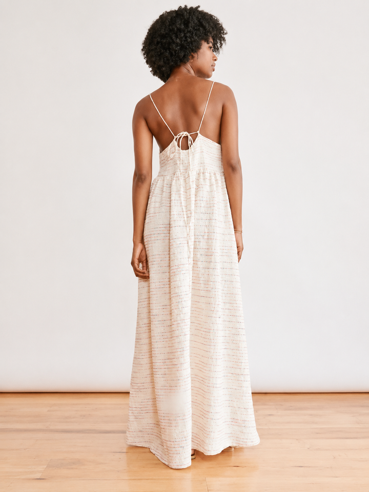 Tallulah Maxi Dress Cream - Cream Multi