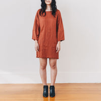 Stella Shift Dress - Rust