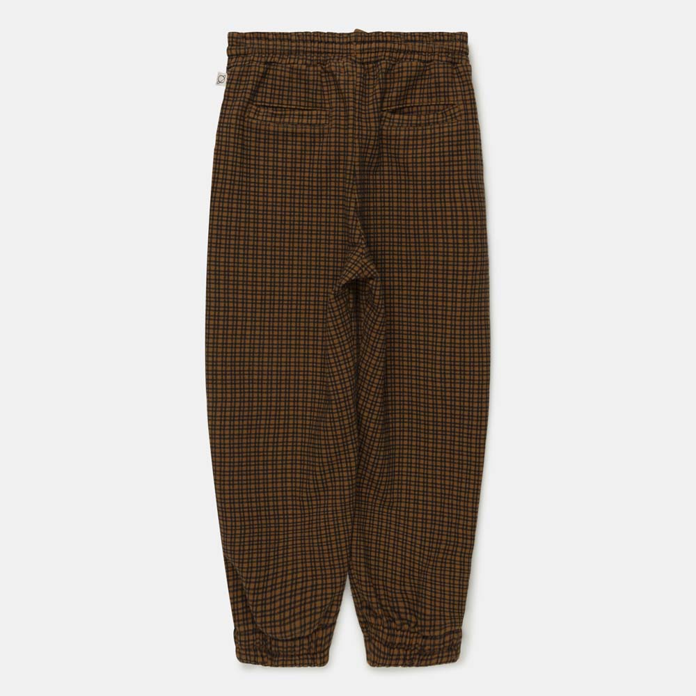 Organic Gingham Pants - Oil