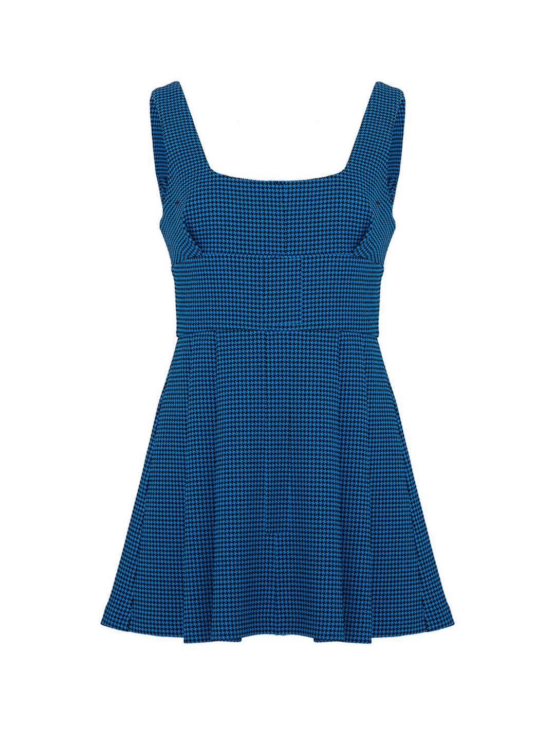 Pleated Mini Dress - Blue