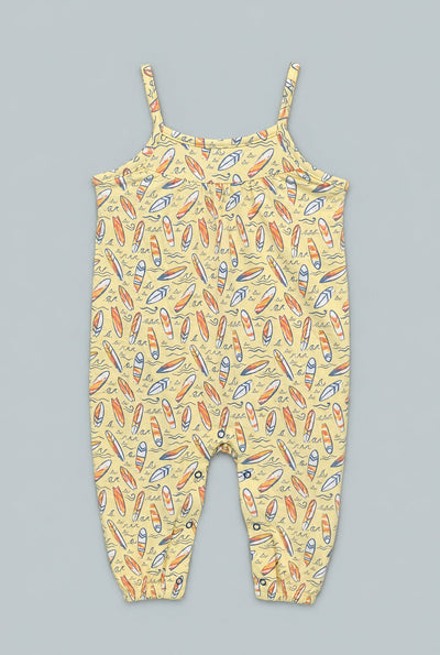 Surfboard Waves Tank Pant Romper - Sunset Surf