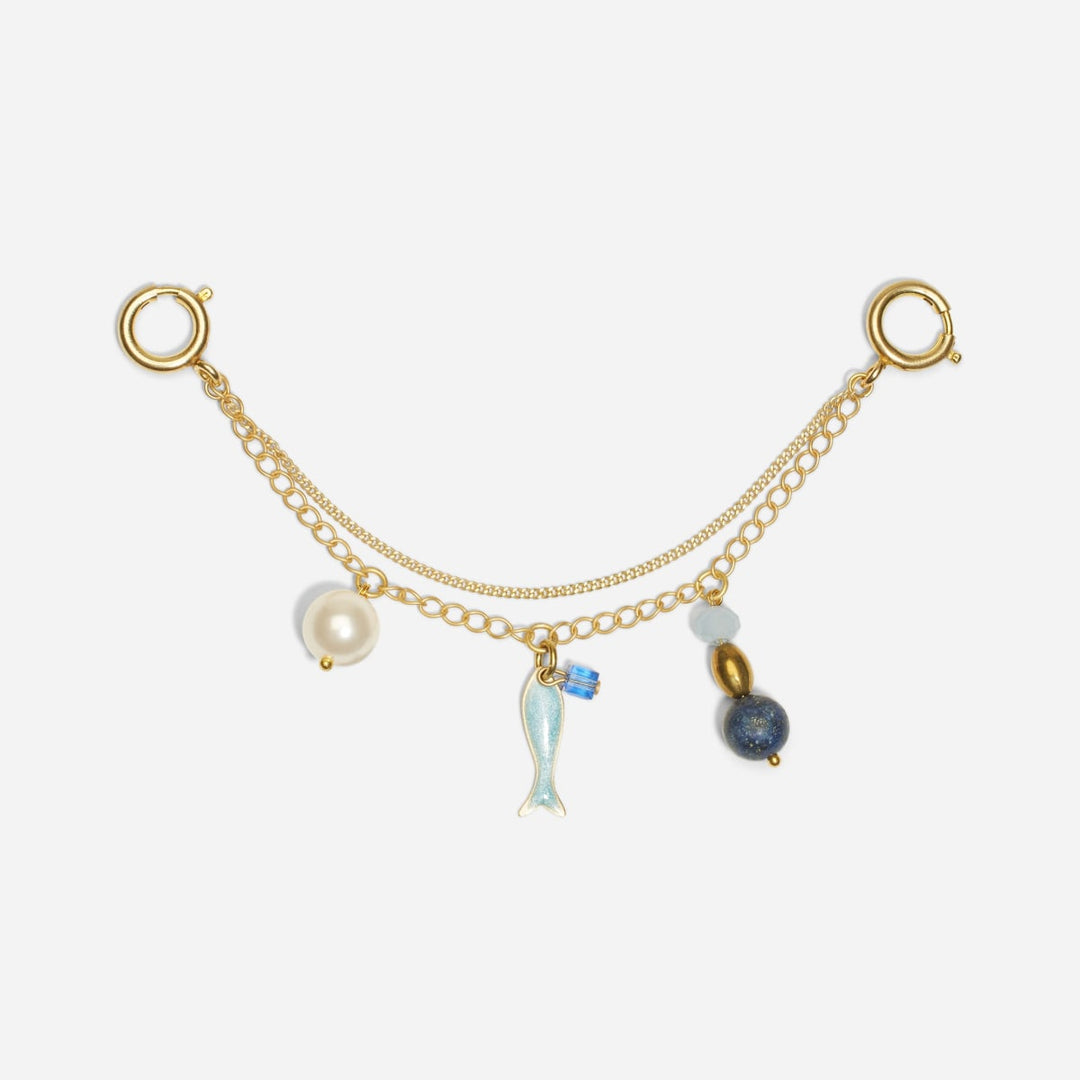 Shoe Charm Chain With Charms - Blue