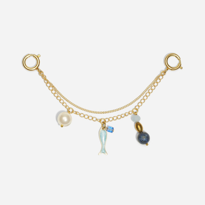 Shoe Charm Chain With Charms - Blue