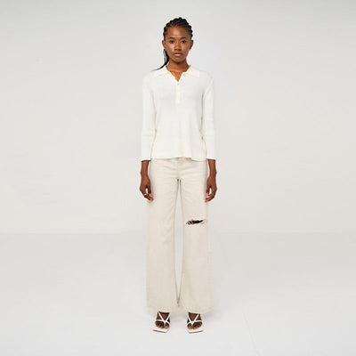Rib Polo - White Swan