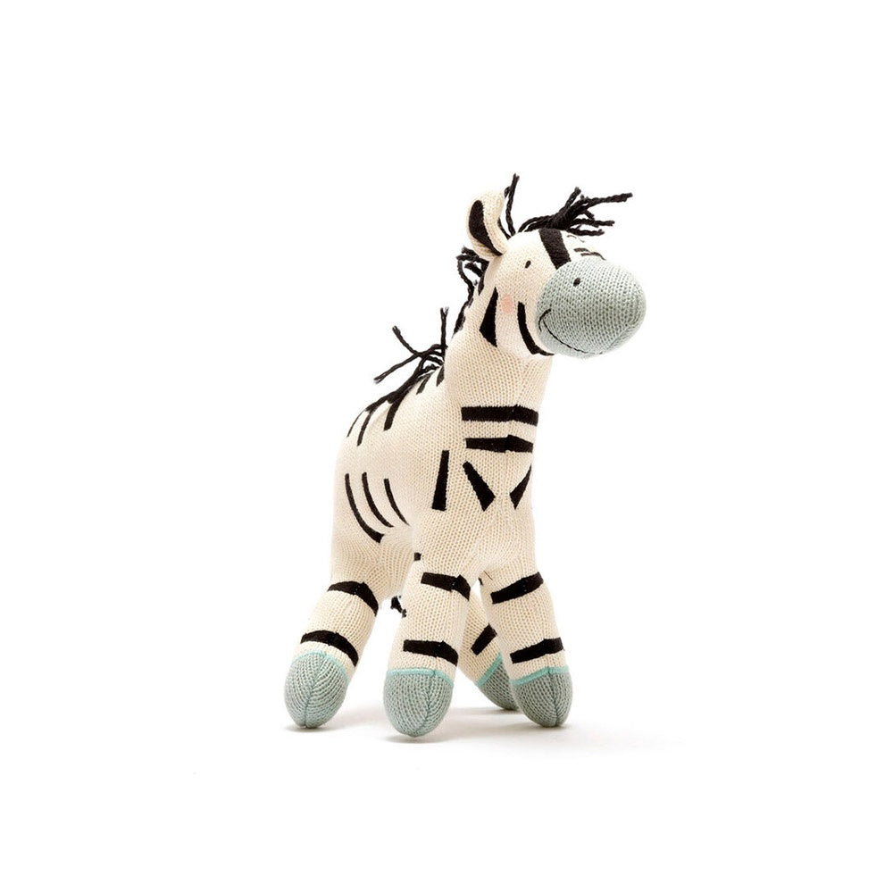 Large Organic Zebra Plush Toy