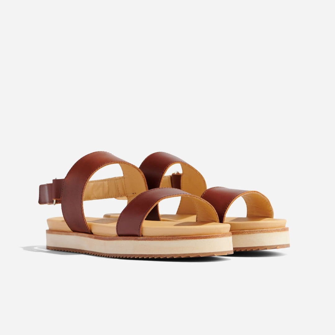 Go-To Flatform Sandal - Brandy