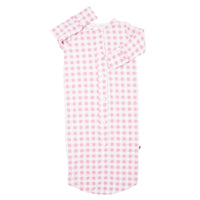 Button Gown - Pink Gingham
