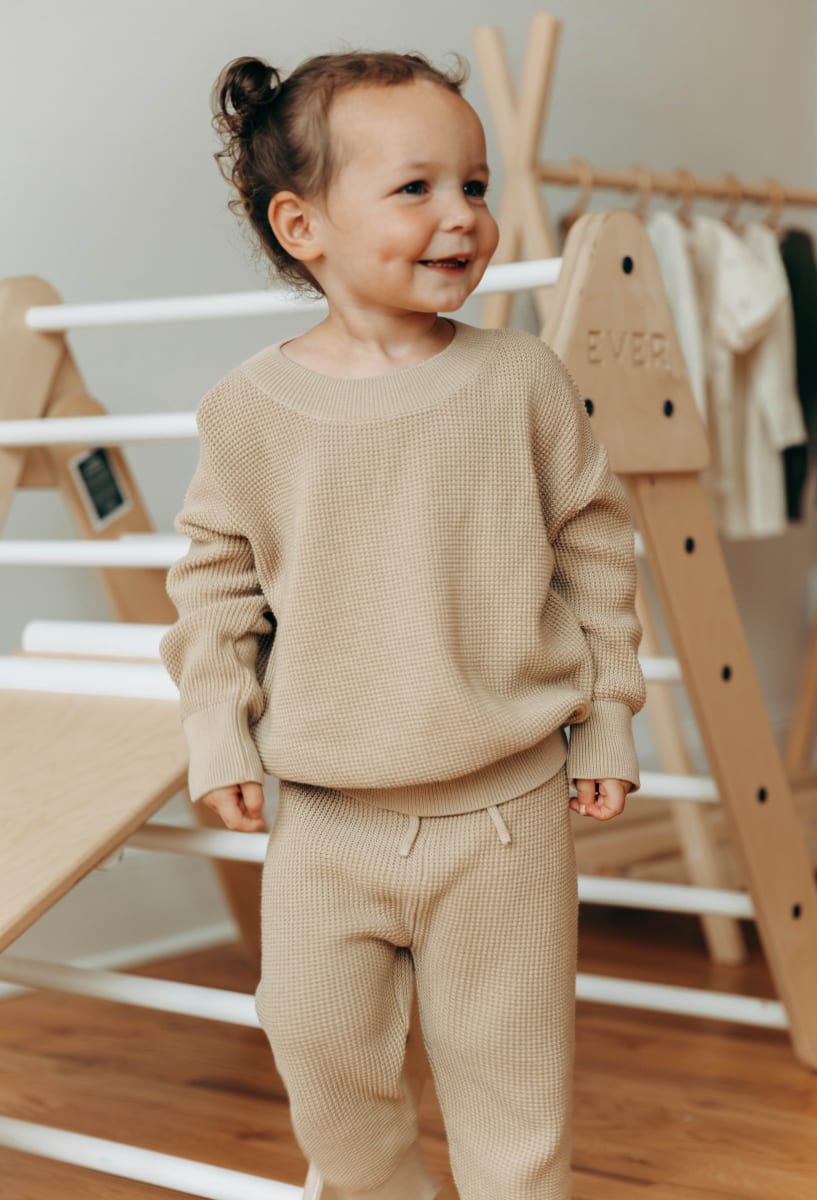 Waffle Sweater - Sandcastle