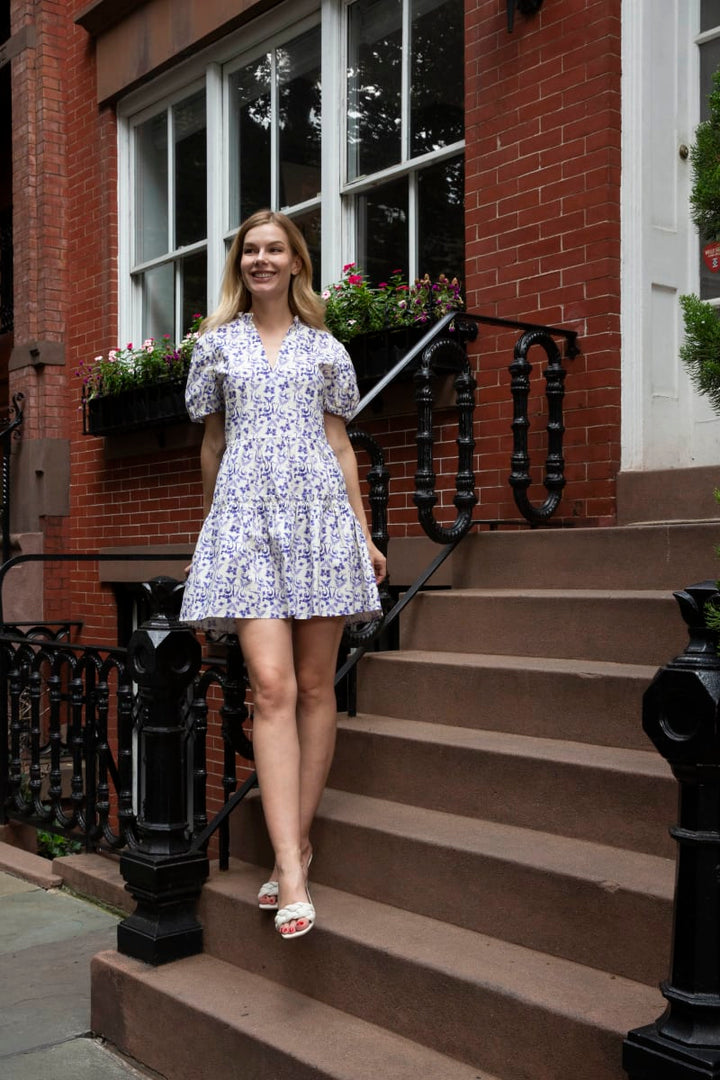 Everly Dress - Indigo Botanica