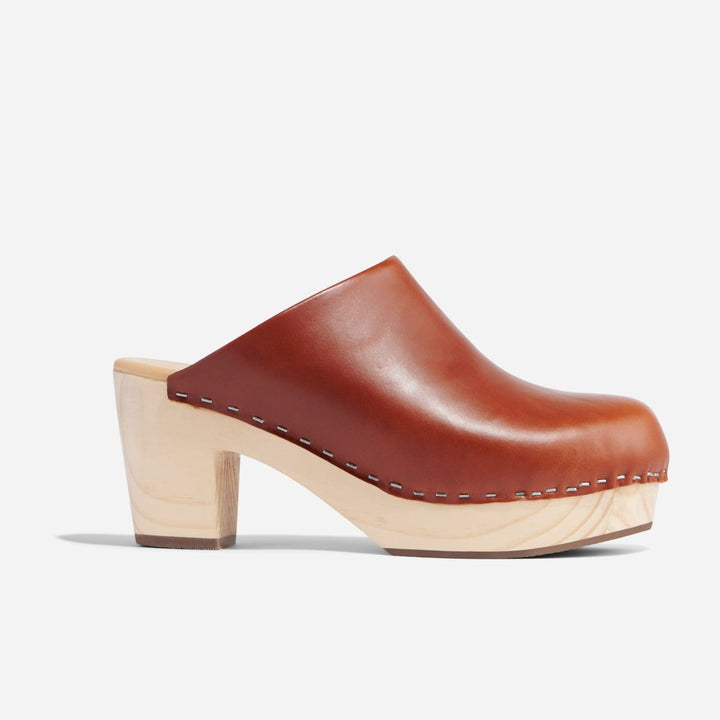 All-Day Heeled Clog - Brandy