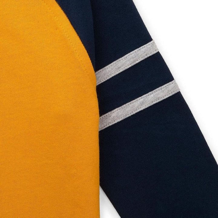 Colorblock Raglan Tee - Gold