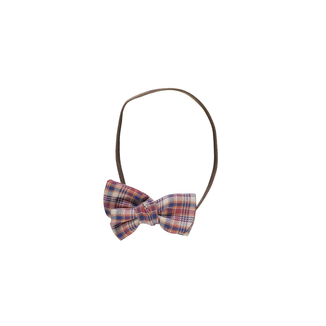 Eleanor Baby Bow - Red Tartan Check