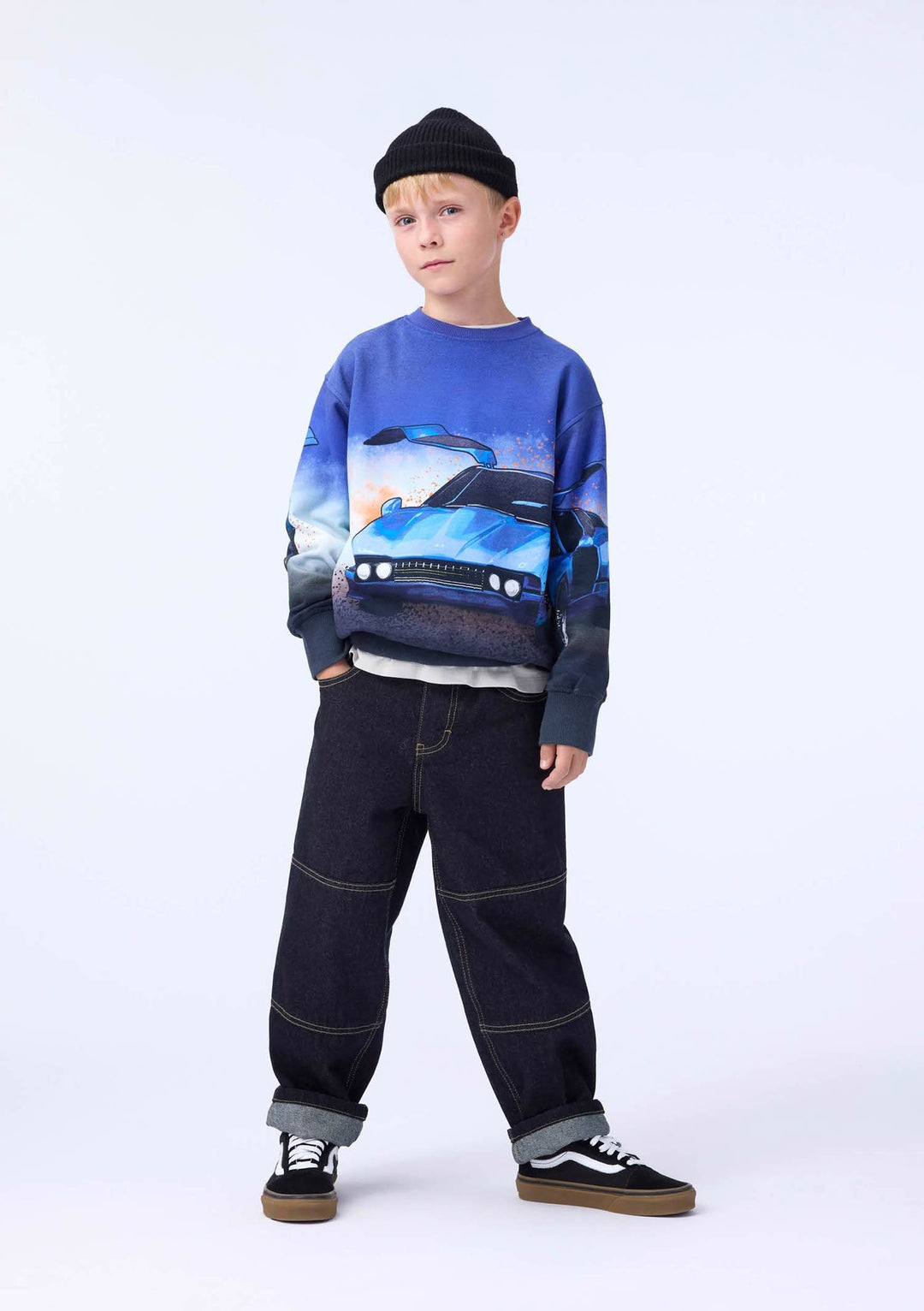 Mattis Sweat Shirt - Car Blue