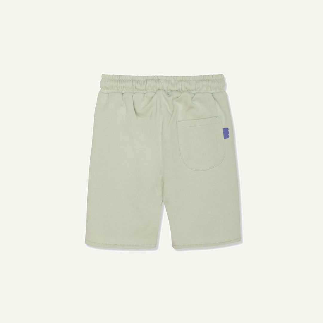Recycled Cotton Sea Foam Kid Shorts - Sea Foam