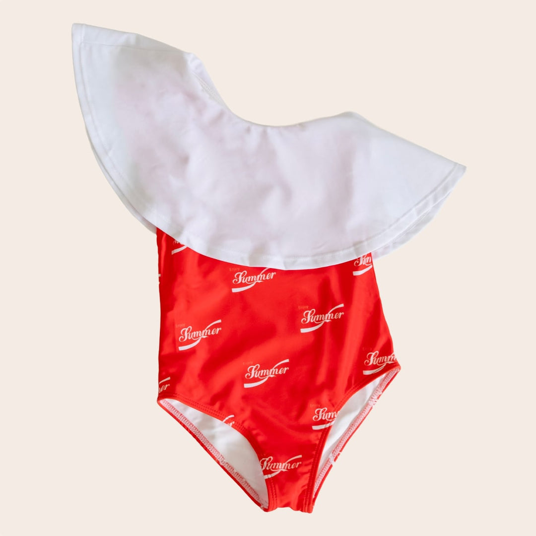 One Shoulder Ruffle - Enjoy Summer