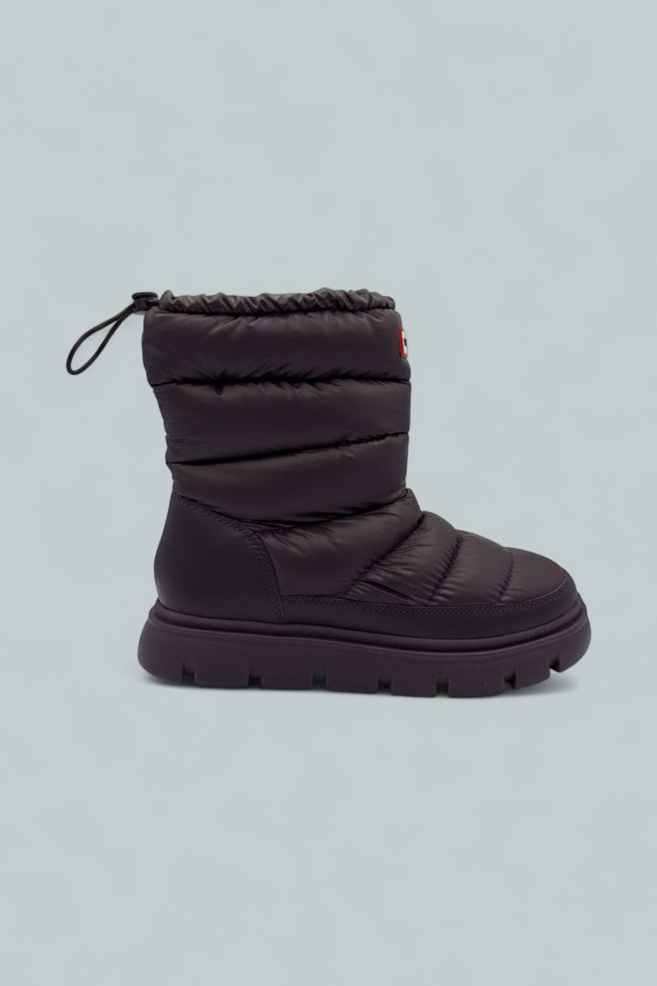 Maribel Lug Sole Insulated Waterproof Snow Booties - Dark Purple