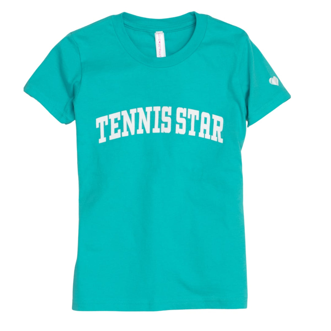 Tennis Star Tee - Teal