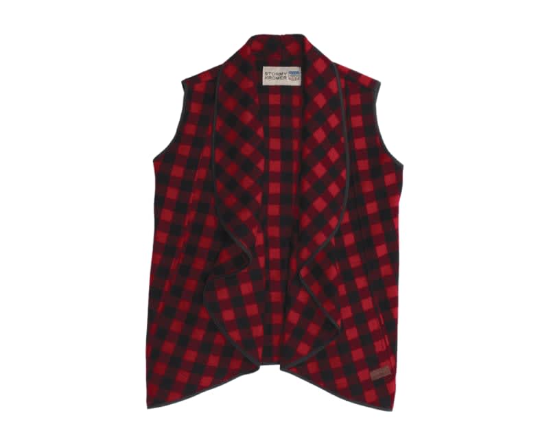 Waterfall Vest - Red/black
