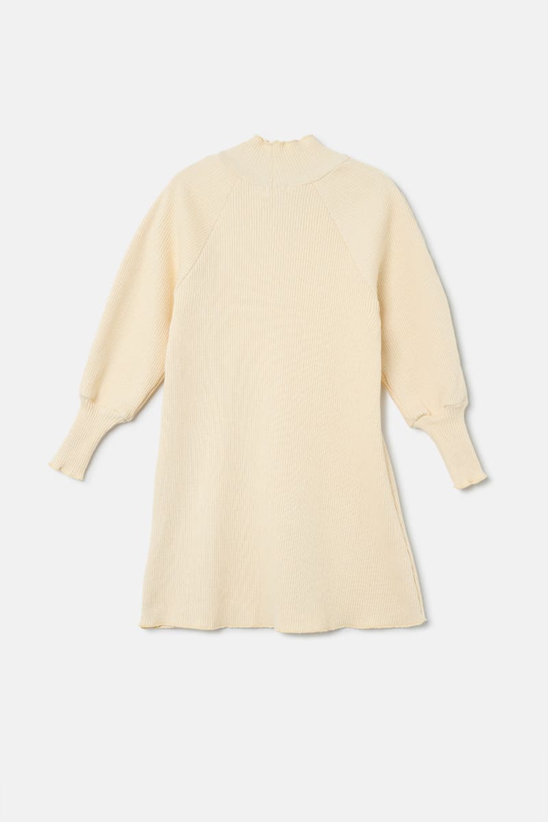 Soft Rib Dress - Stone