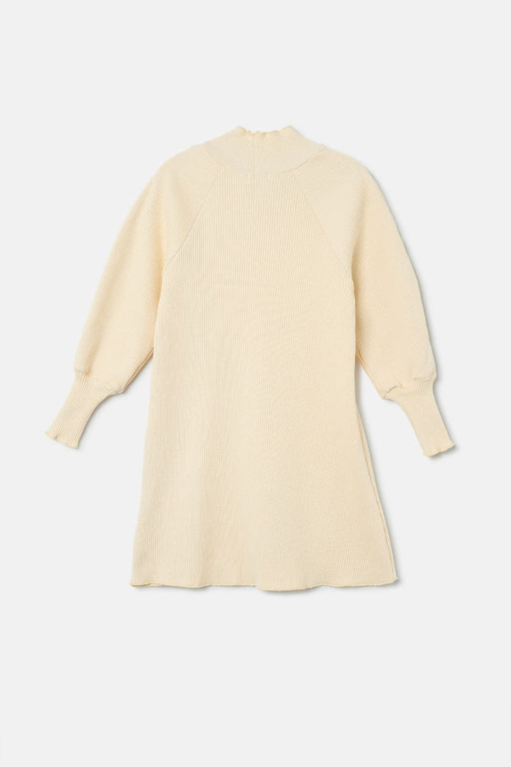 Soft Rib Dress - Stone