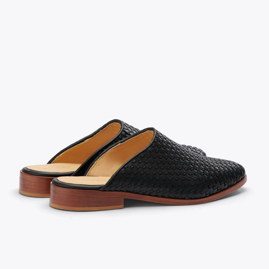 Ama Woven Mule Woven - Black - FINAL SALE