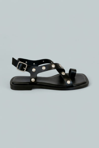 Women's Paxton Embellished Sandals - Black Studs