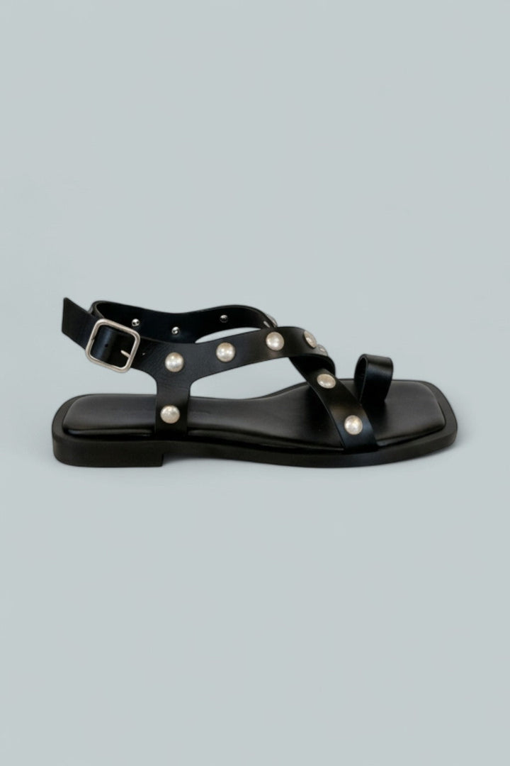 Women's Paxton Embellished Sandals - Black Studs