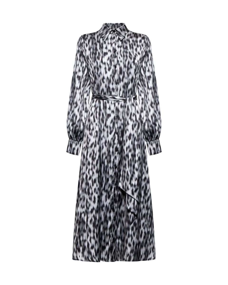 Shirt Dress With Belt - Fantasy