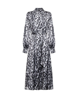 Shirt Dress With Belt - Fantasy