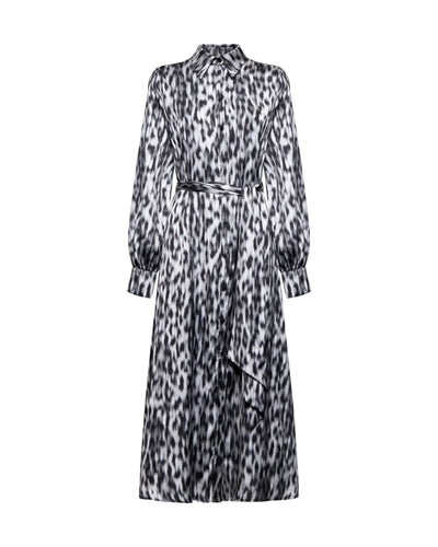 Shirt Dress With Belt - Fantasy