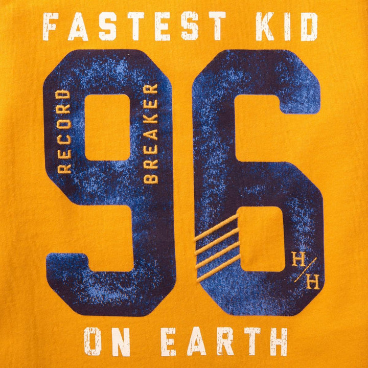 Long Sleeve Graphic Tee - Gold