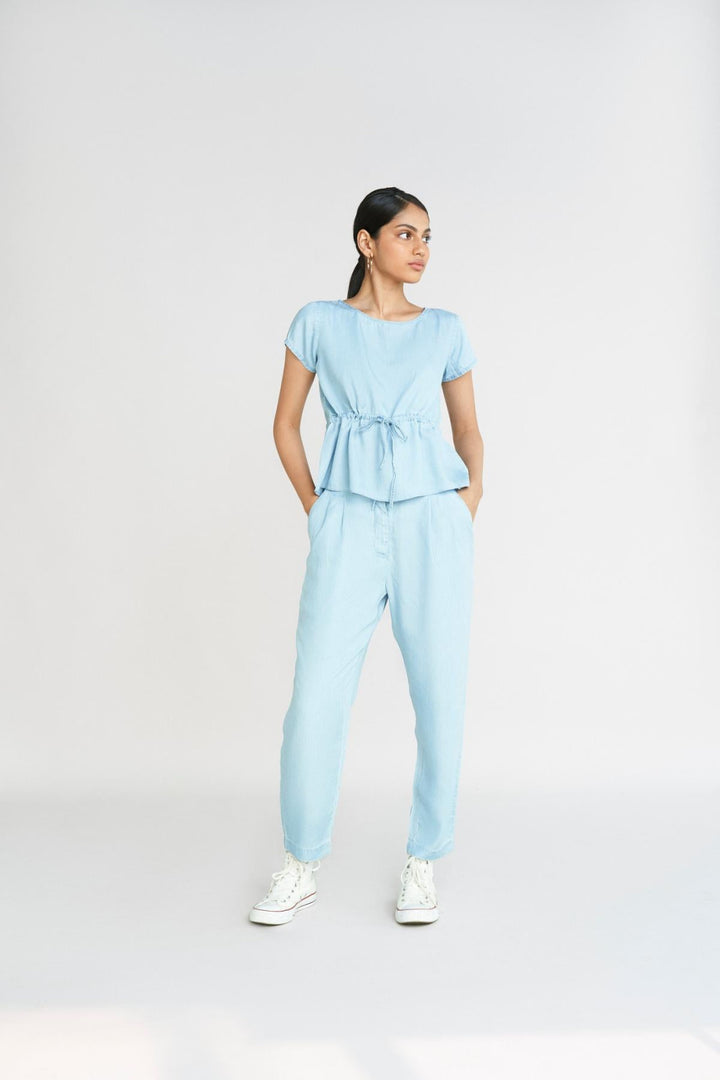 A Sweet Escape Top - Ocean Blue - Blouse