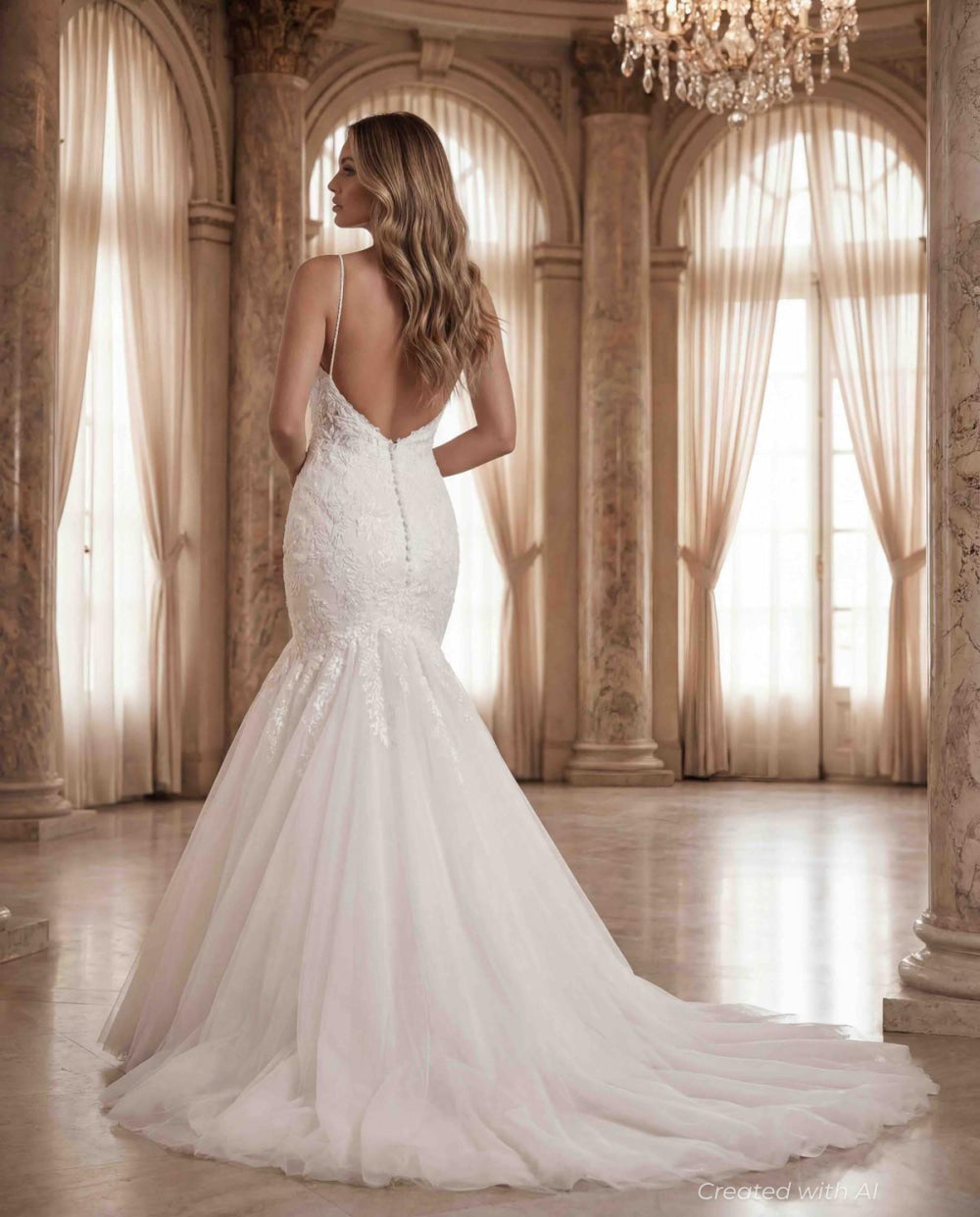 A1260 - Desert/Ivory/Nude - FINAL SALE - 12 - Wedding Dress