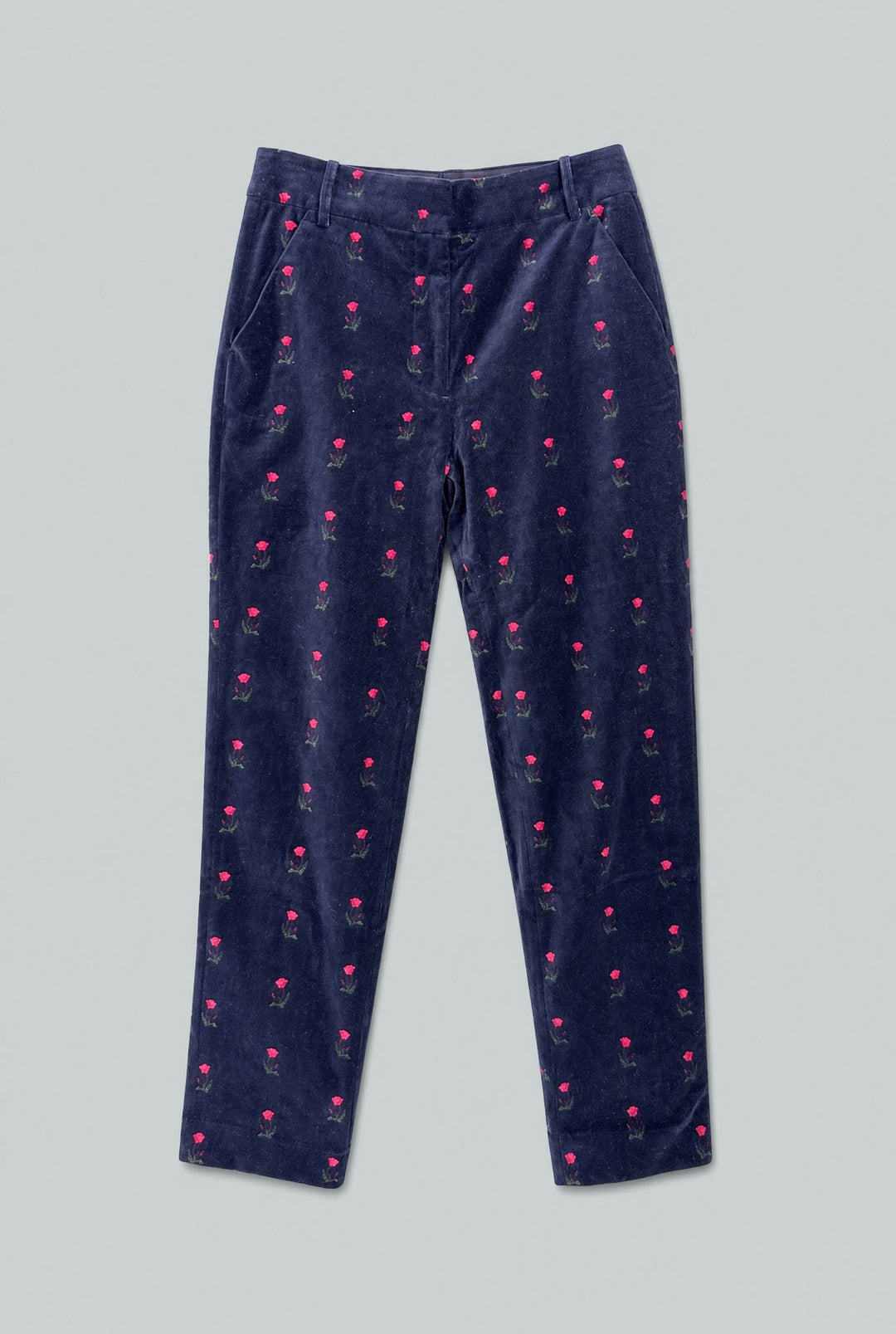 Velvet Trousers - Navy
